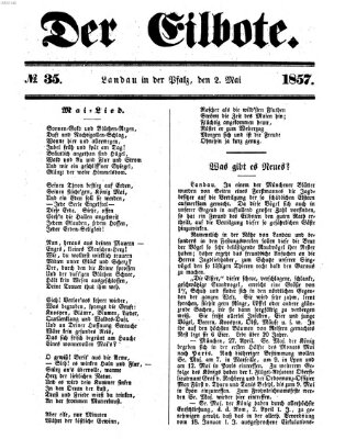 Der Eilbote Samstag 2. Mai 1857