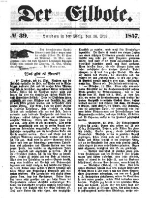 Der Eilbote Samstag 16. Mai 1857