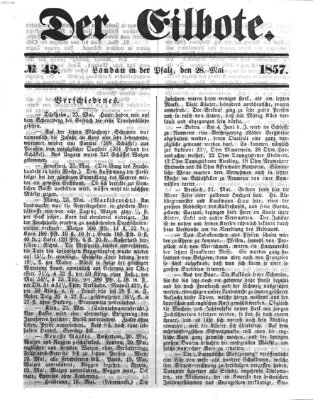 Der Eilbote Donnerstag 28. Mai 1857