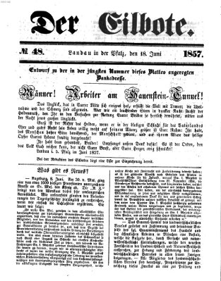 Der Eilbote Donnerstag 18. Juni 1857