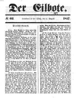 Der Eilbote Donnerstag 6. August 1857