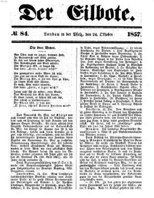 Der Eilbote Samstag 24. Oktober 1857