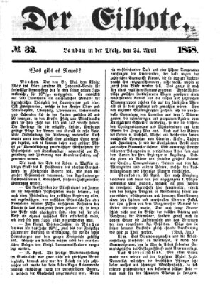 Der Eilbote Samstag 24. April 1858