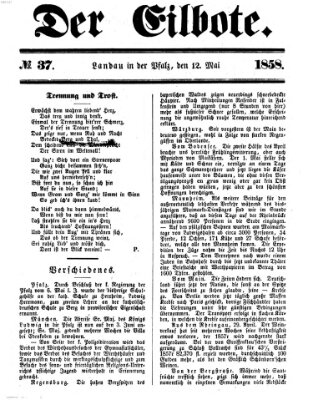 Der Eilbote Mittwoch 12. Mai 1858