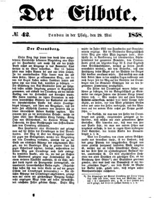 Der Eilbote Samstag 29. Mai 1858