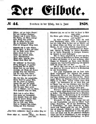 Der Eilbote Samstag 5. Juni 1858