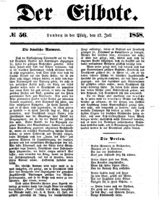 Der Eilbote Samstag 17. Juli 1858