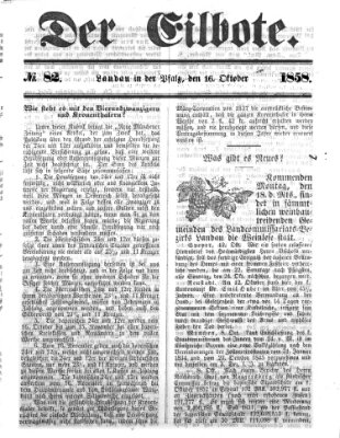 Der Eilbote Samstag 16. Oktober 1858