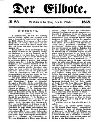 Der Eilbote Donnerstag 21. Oktober 1858