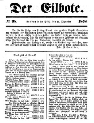 Der Eilbote Samstag 11. Dezember 1858