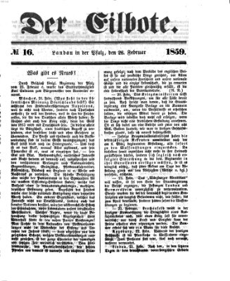 Der Eilbote Samstag 26. Februar 1859