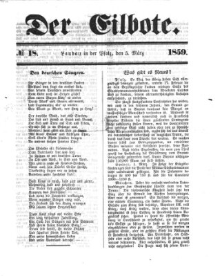 Der Eilbote Samstag 5. März 1859