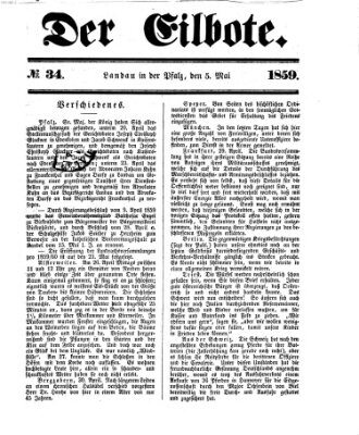 Der Eilbote Dienstag 5. April 1859