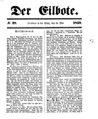 Der Eilbote Donnerstag 19. Mai 1859