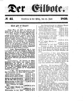 Der Eilbote Samstag 11. Juni 1859