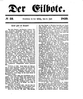 Der Eilbote Samstag 9. Juli 1859