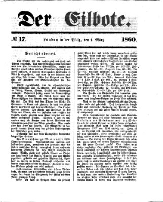 Der Eilbote Donnerstag 1. März 1860