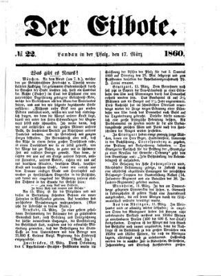 Der Eilbote Samstag 17. März 1860