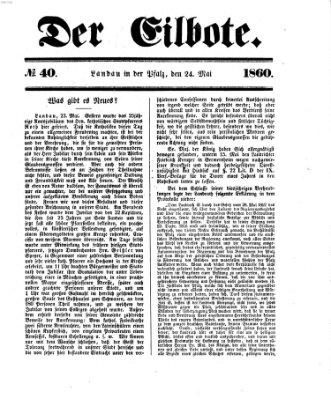 Der Eilbote Donnerstag 24. Mai 1860