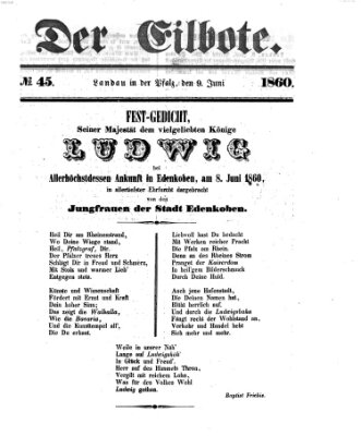 Der Eilbote Samstag 9. Juni 1860