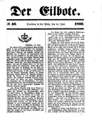 Der Eilbote Donnerstag 14. Juni 1860