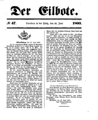 Der Eilbote Samstag 16. Juni 1860