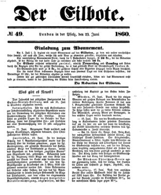 Der Eilbote Samstag 23. Juni 1860