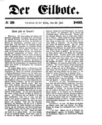 Der Eilbote Samstag 28. Juli 1860