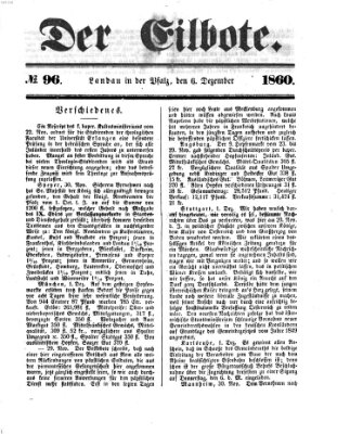 Der Eilbote Donnerstag 6. Dezember 1860