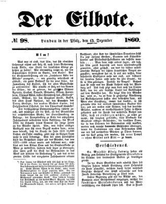 Der Eilbote Donnerstag 13. Dezember 1860