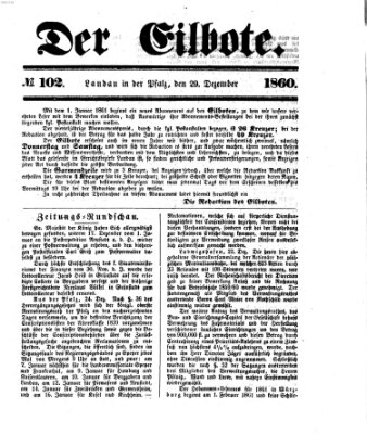 Der Eilbote Samstag 29. Dezember 1860