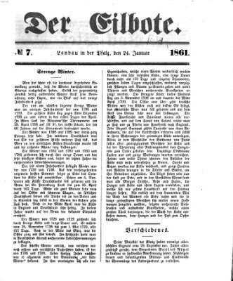 Der Eilbote Donnerstag 24. Januar 1861