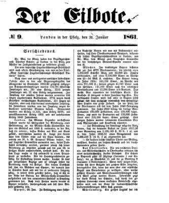 Der Eilbote Donnerstag 31. Januar 1861