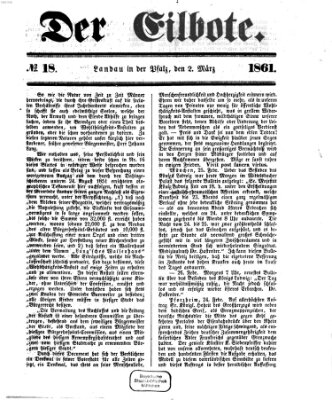 Der Eilbote Samstag 2. März 1861