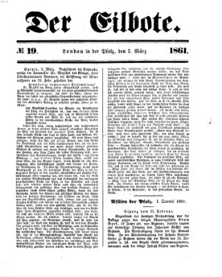 Der Eilbote Donnerstag 7. März 1861