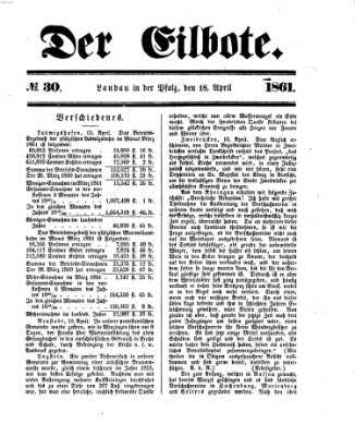 Der Eilbote Donnerstag 18. April 1861