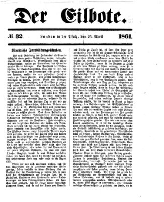 Der Eilbote Donnerstag 25. April 1861