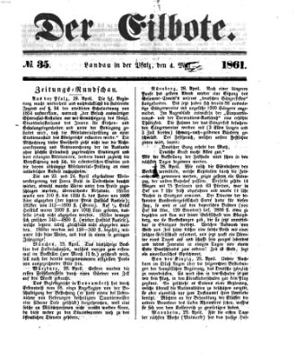 Der Eilbote Samstag 4. Mai 1861