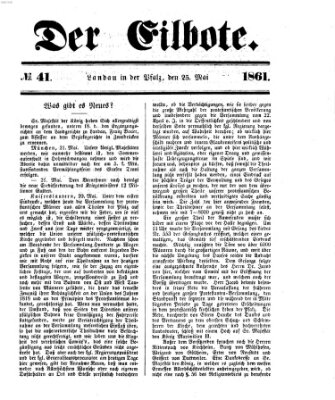 Der Eilbote Samstag 25. Mai 1861