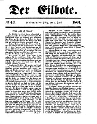 Der Eilbote Samstag 1. Juni 1861