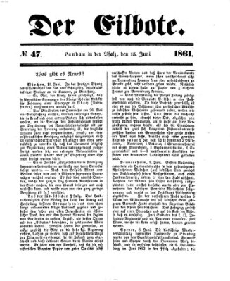 Der Eilbote Samstag 15. Juni 1861