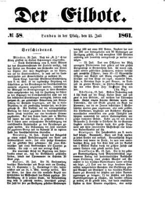 Der Eilbote Donnerstag 25. Juli 1861