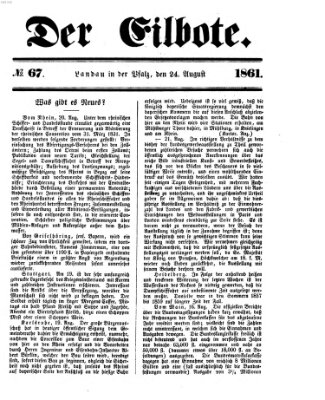 Der Eilbote Samstag 24. August 1861