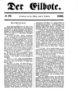 Der Eilbote Donnerstag 3. Oktober 1861