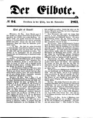 Der Eilbote Samstag 30. November 1861