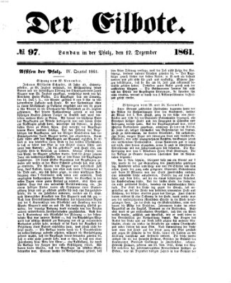 Der Eilbote Donnerstag 12. Dezember 1861