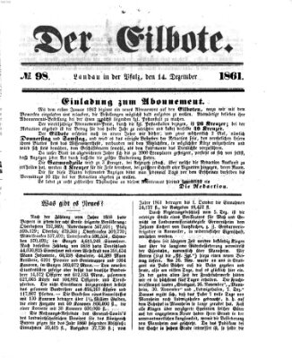 Der Eilbote Samstag 14. Dezember 1861