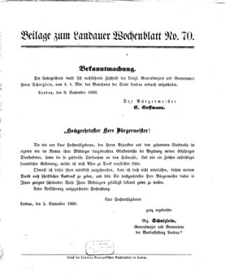 Der Eilbote Donnerstag 5. September 1861