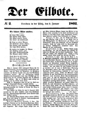 Der Eilbote Donnerstag 9. Januar 1862