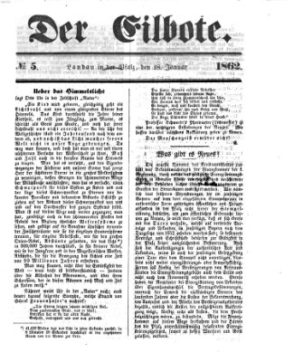 Der Eilbote Samstag 18. Januar 1862